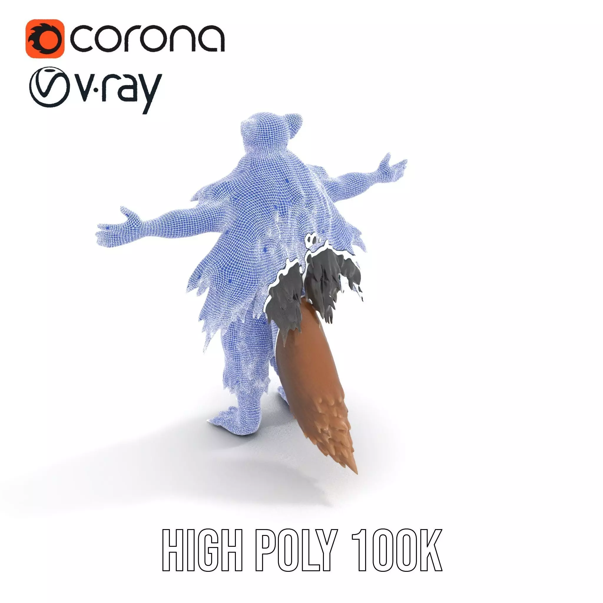 Mythical Chimera Creature model pack Low-poly 3D model_33