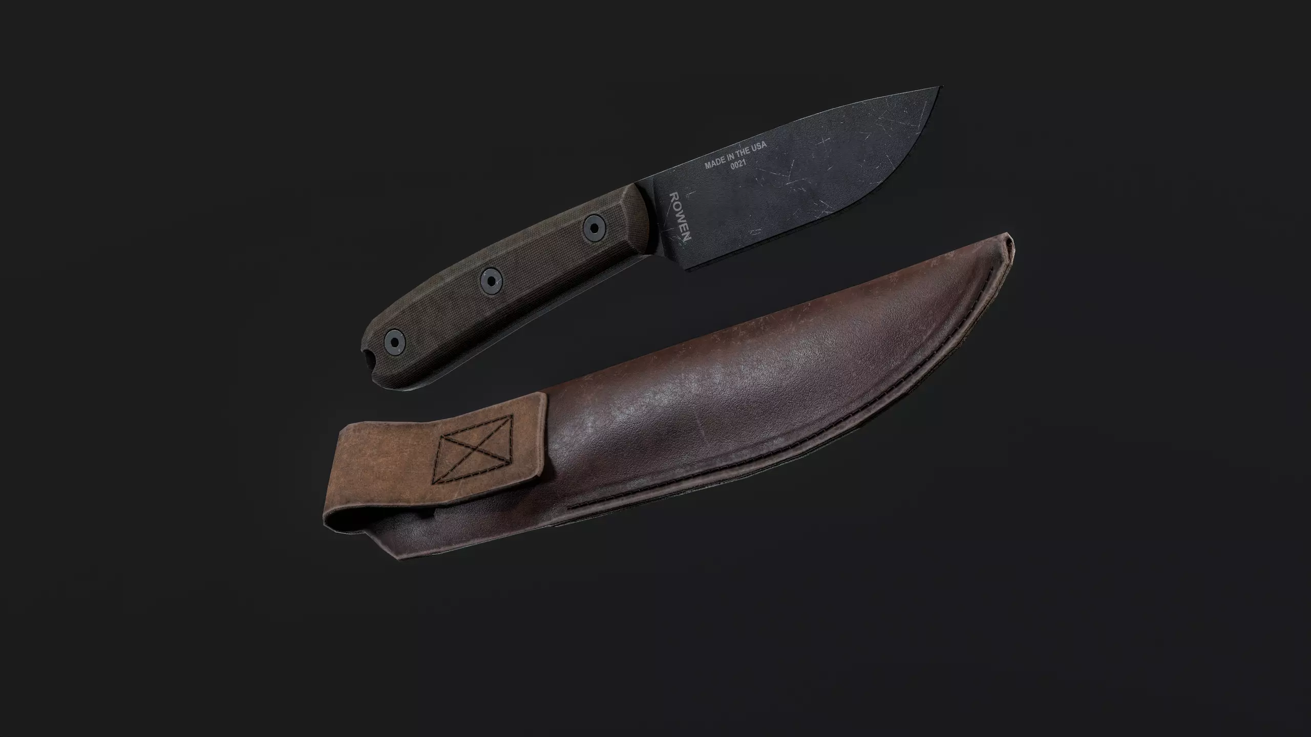 ESEE Model 4 Low-poly 3D model_4
