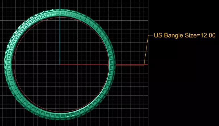 Regal Hexa Pattern Band 3D print model_3