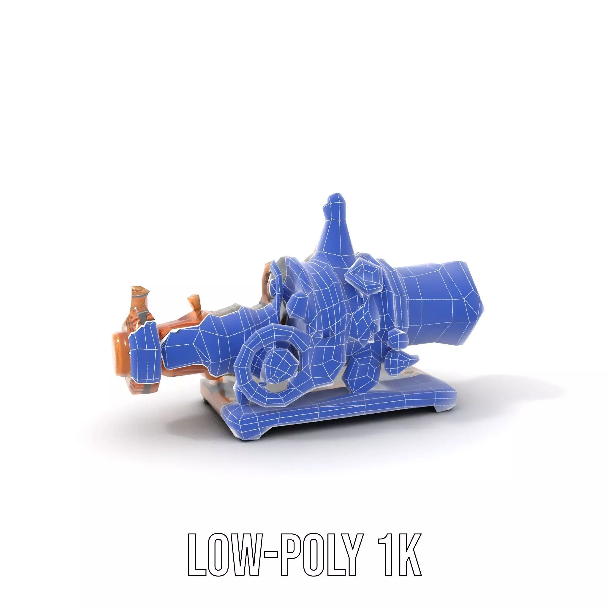 Steampunk Engine model pack Low-poly 3D model_27