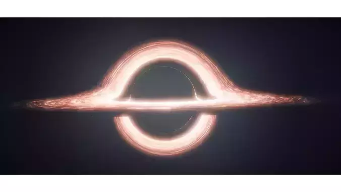 animated cinematic black hole