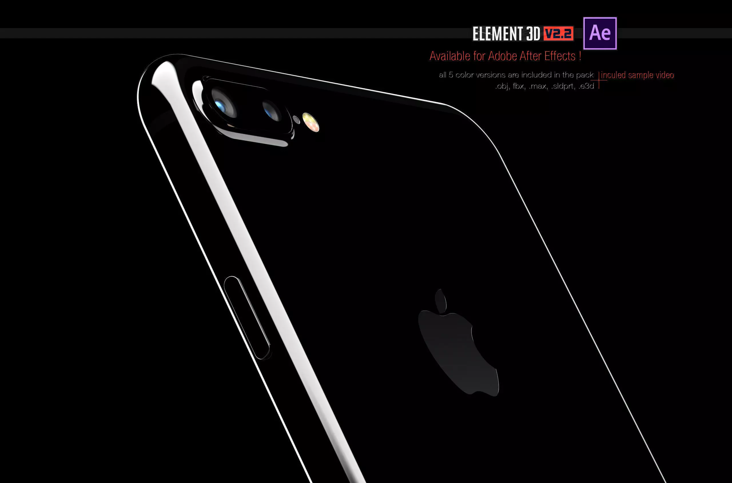 iPhone 7 Plus - Element3D 3D model_0