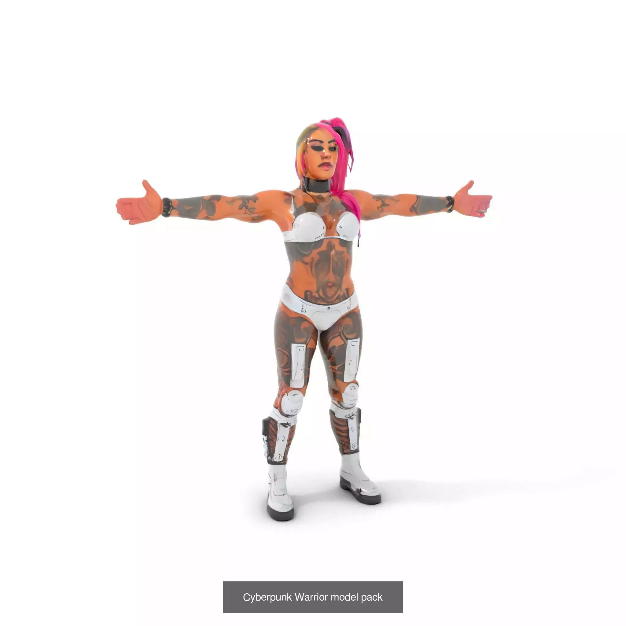 Cyberpunk Character Models Pack 3D Model Collection_47