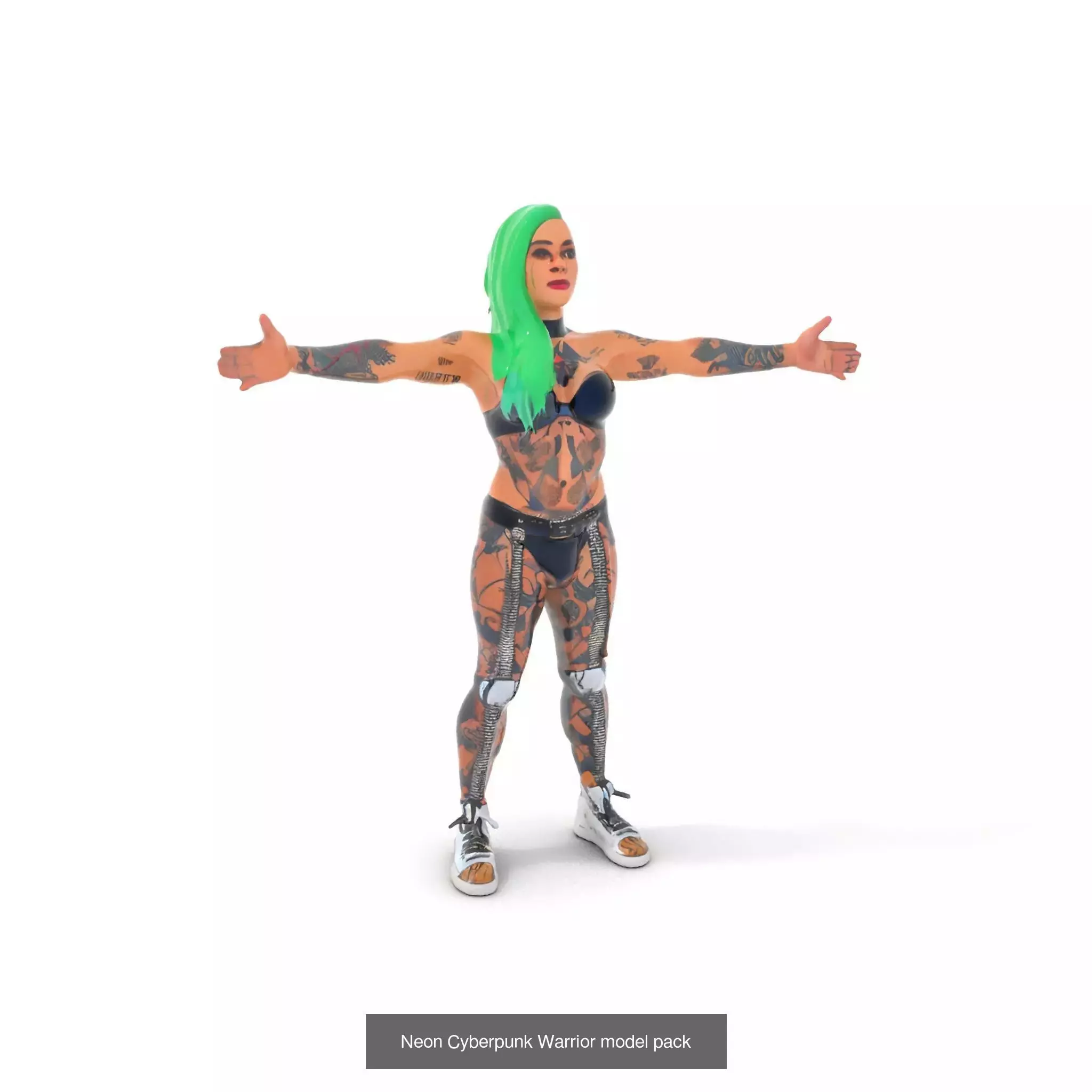 Cyberpunk Character Models Pack 3D Model Collection_37