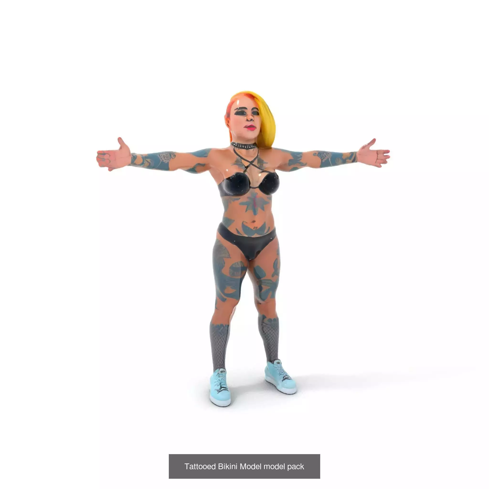 Cyberpunk Character Models Pack 3D Model Collection_42