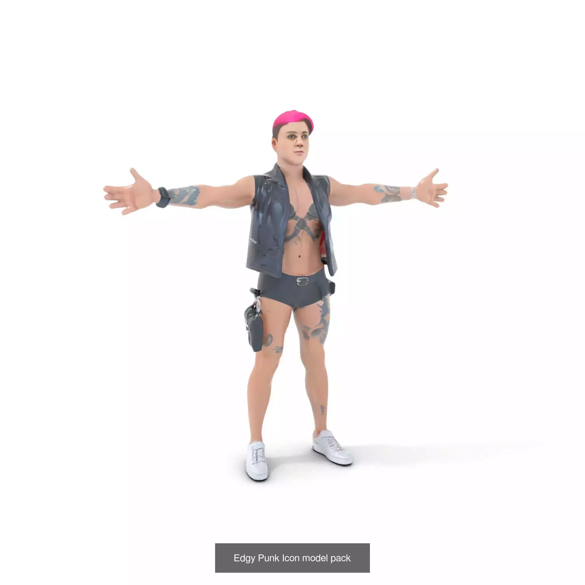 Cyberpunk Character Models Pack 3D Model Collection_40