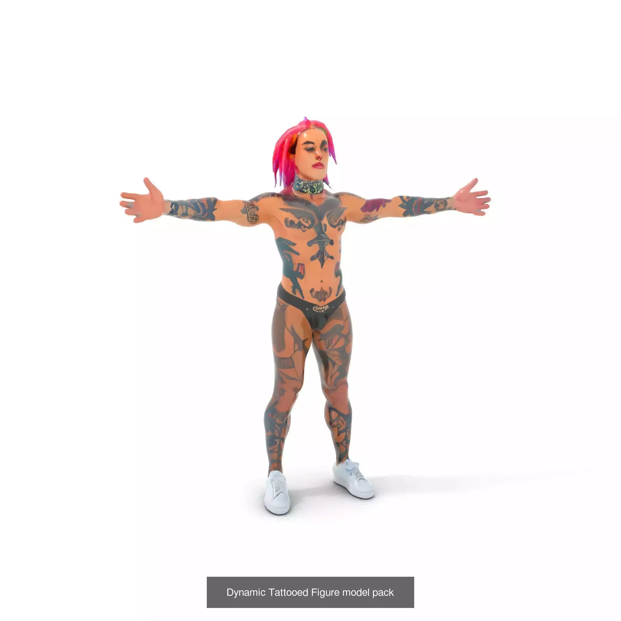 Cyberpunk Character Models Pack 3D Model Collection_48