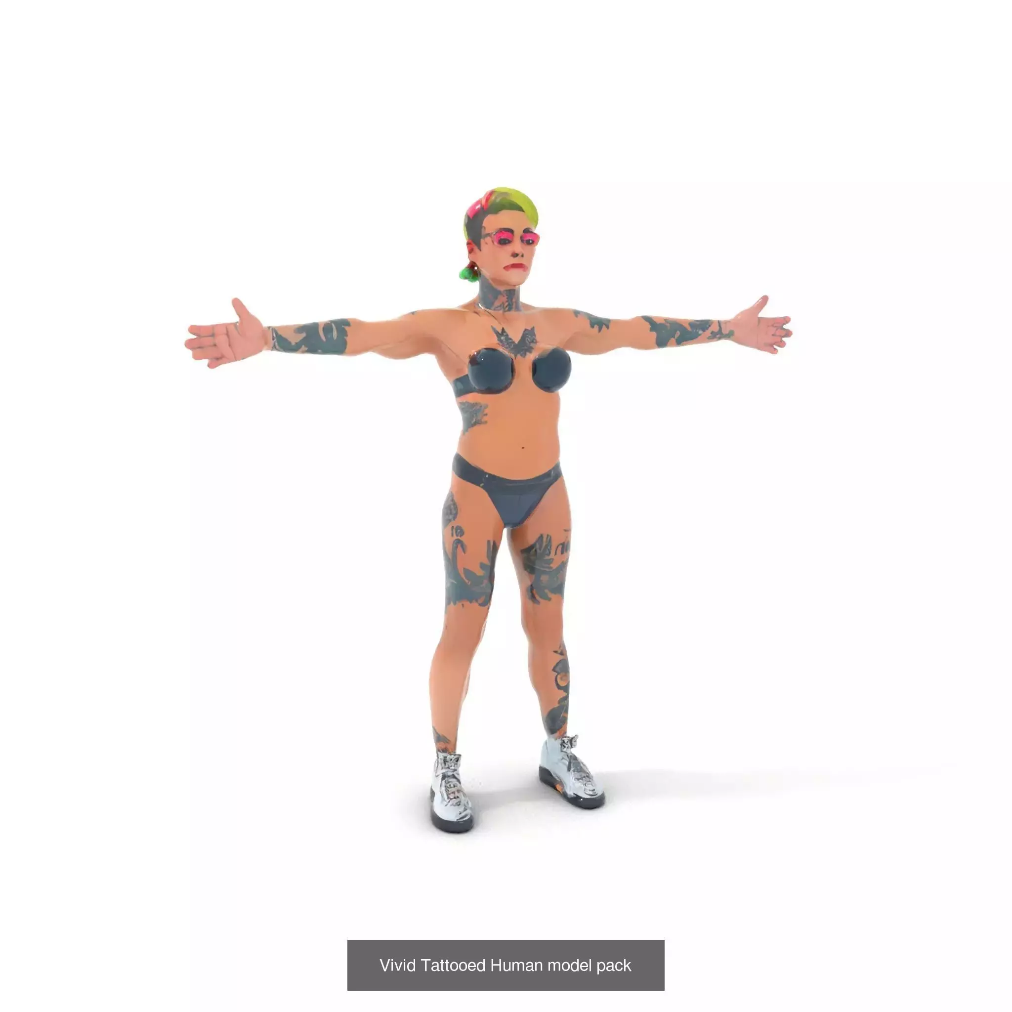 Cyberpunk Character Models Pack 3D Model Collection_46