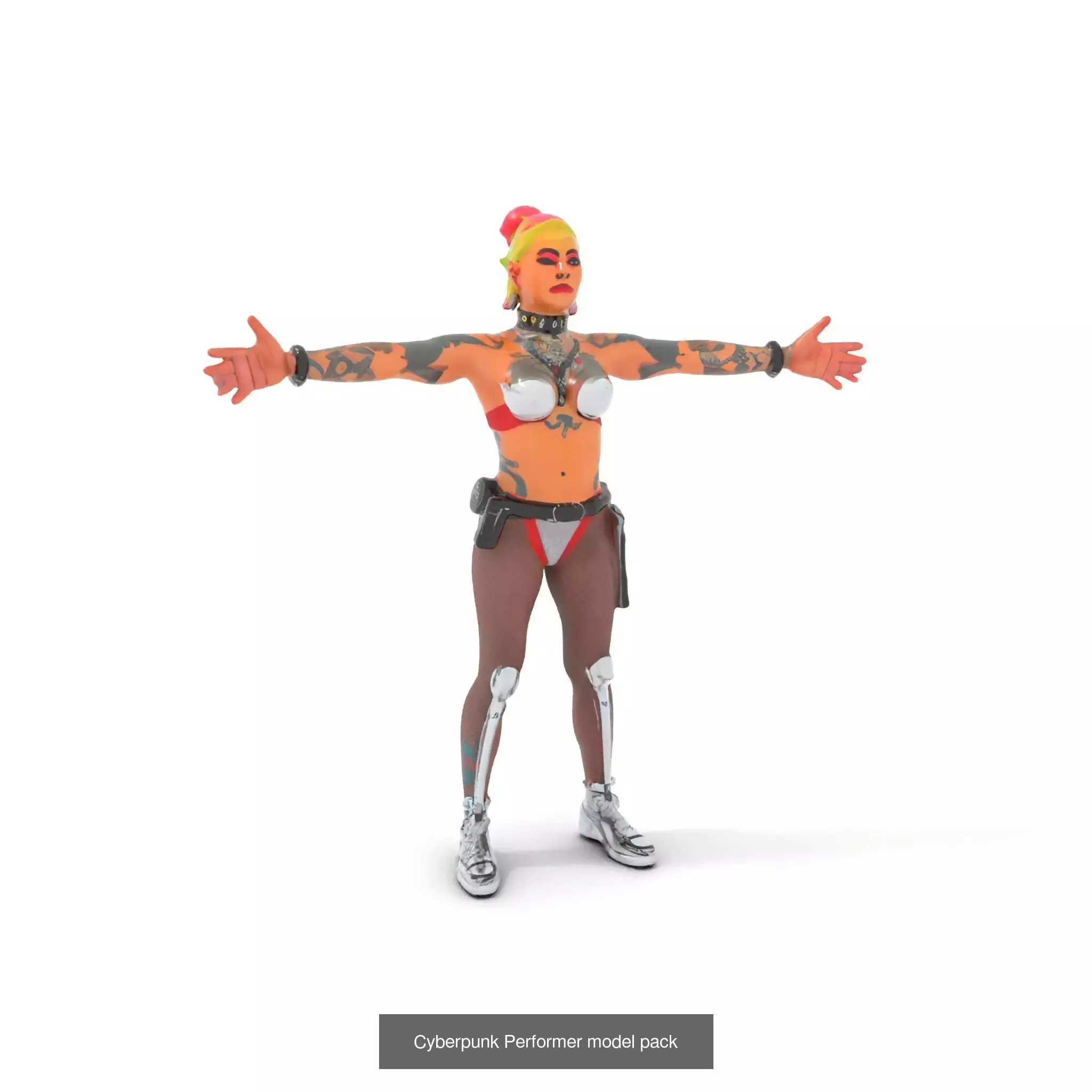 Cyberpunk Character Models Pack 3D Model Collection_41