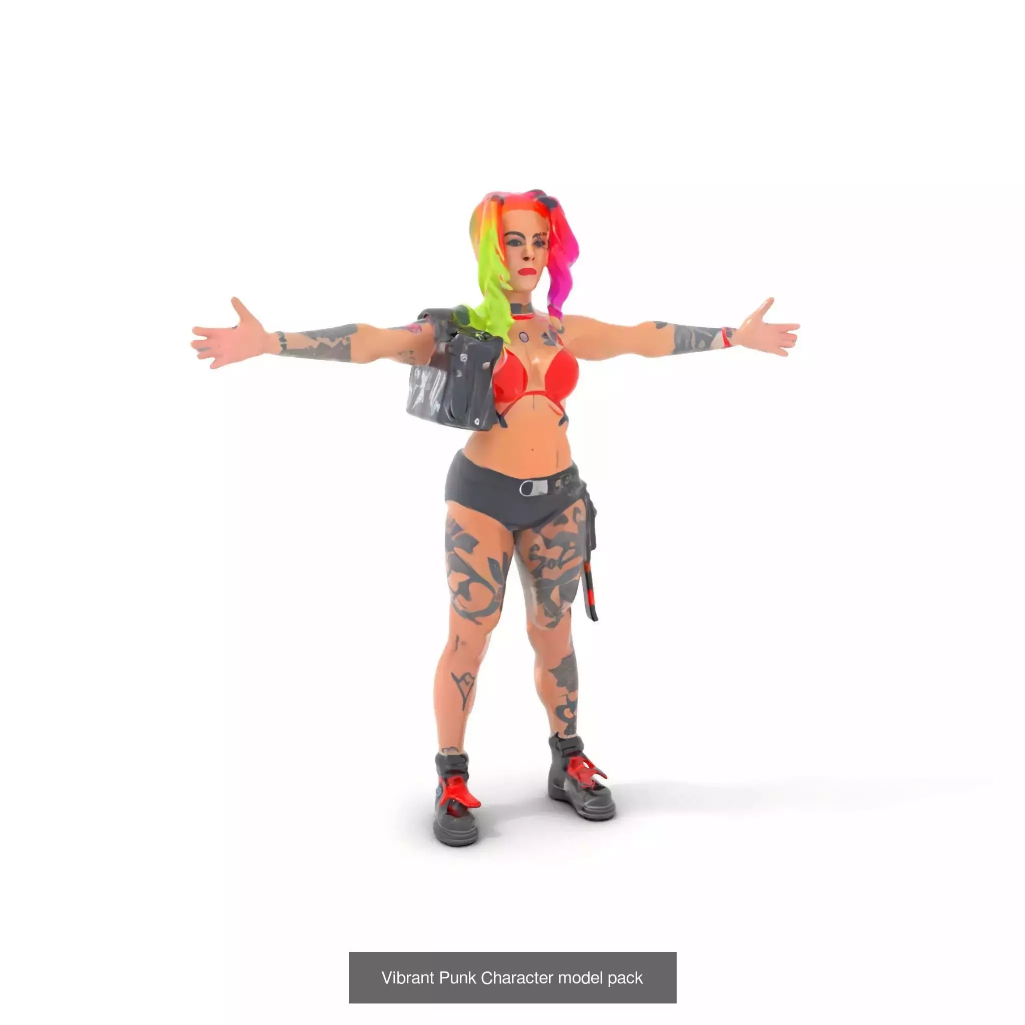 Cyberpunk Character Models Pack 3D Model Collection_39