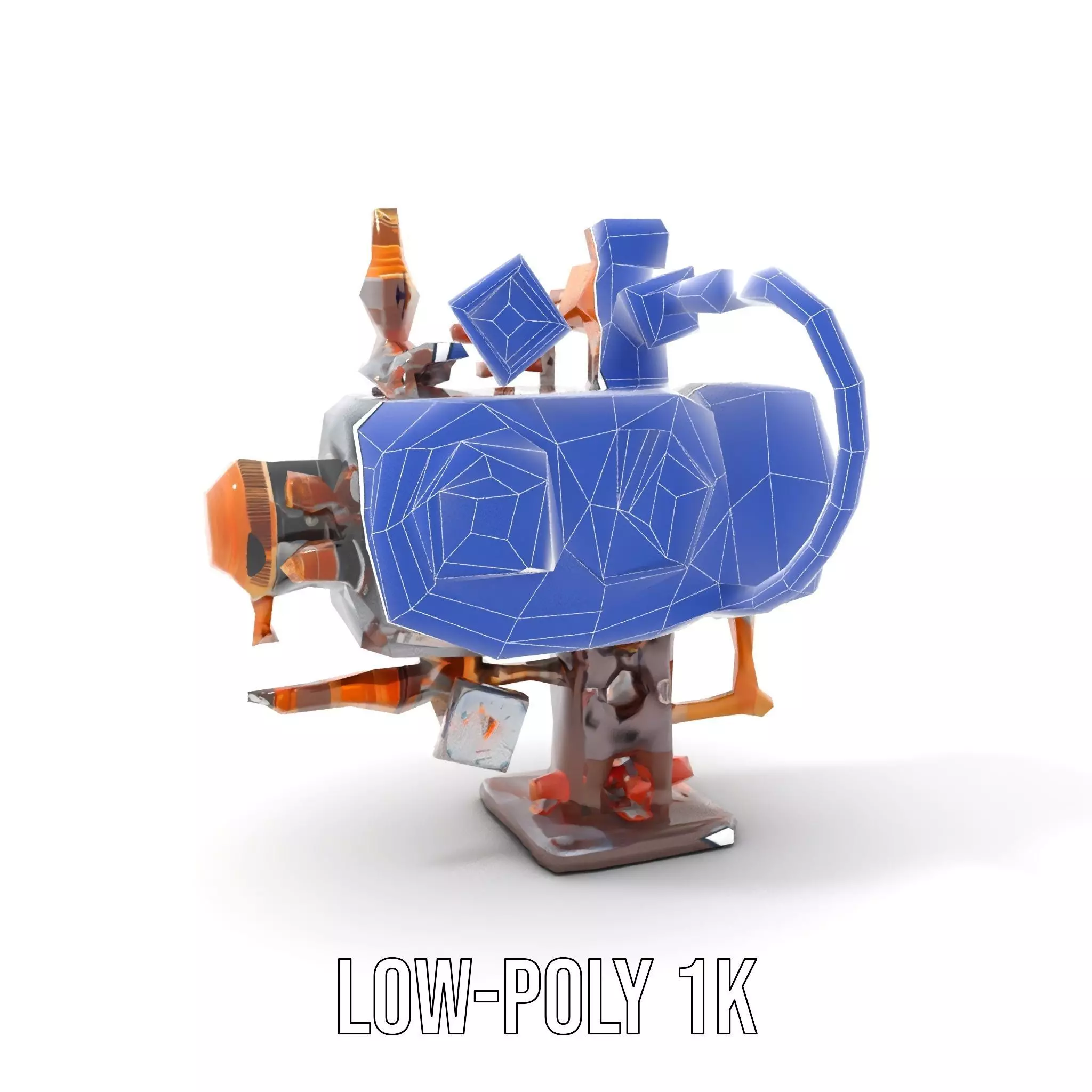 Steampunk Pressure Gauge model pack Low-poly 3D model_7