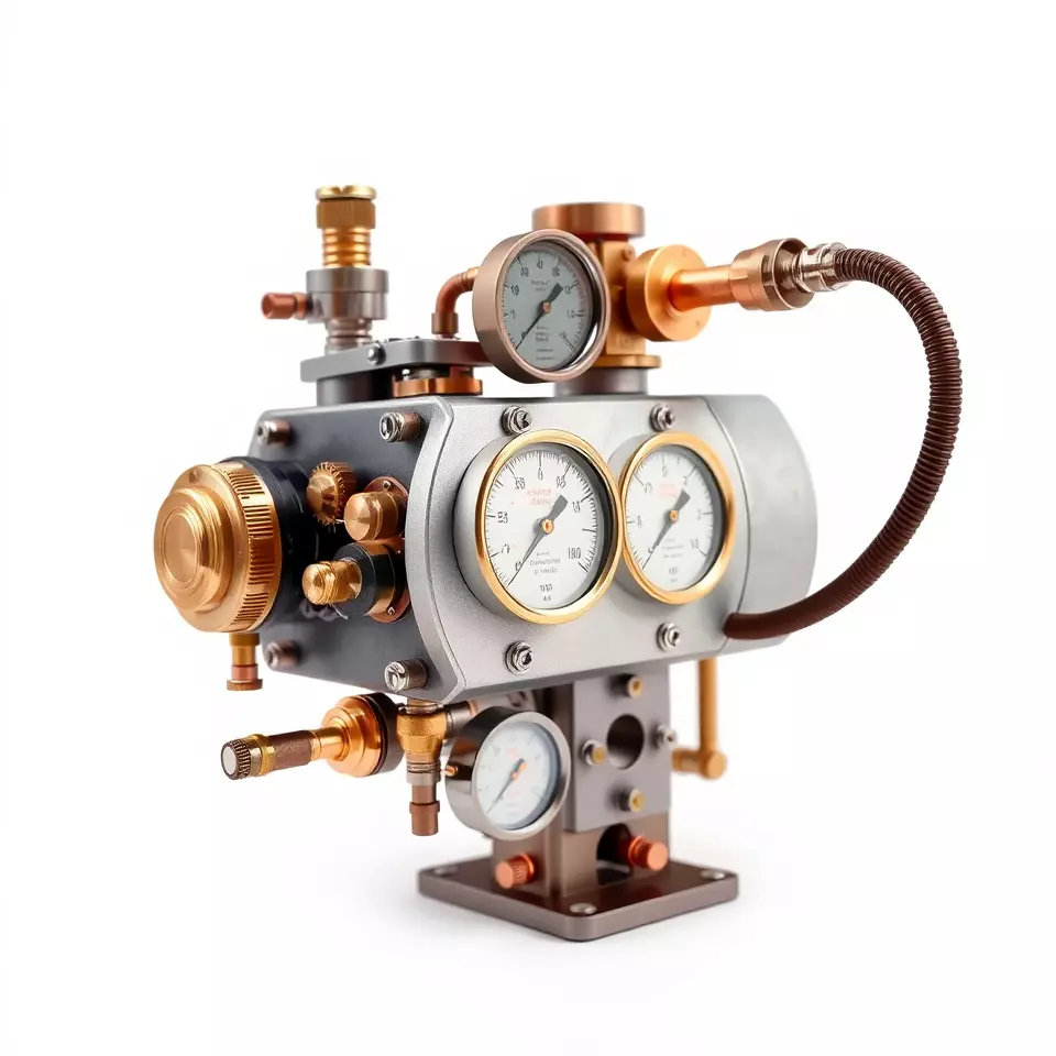 Steampunk Pressure Gauge model pack Low-poly 3D model_2