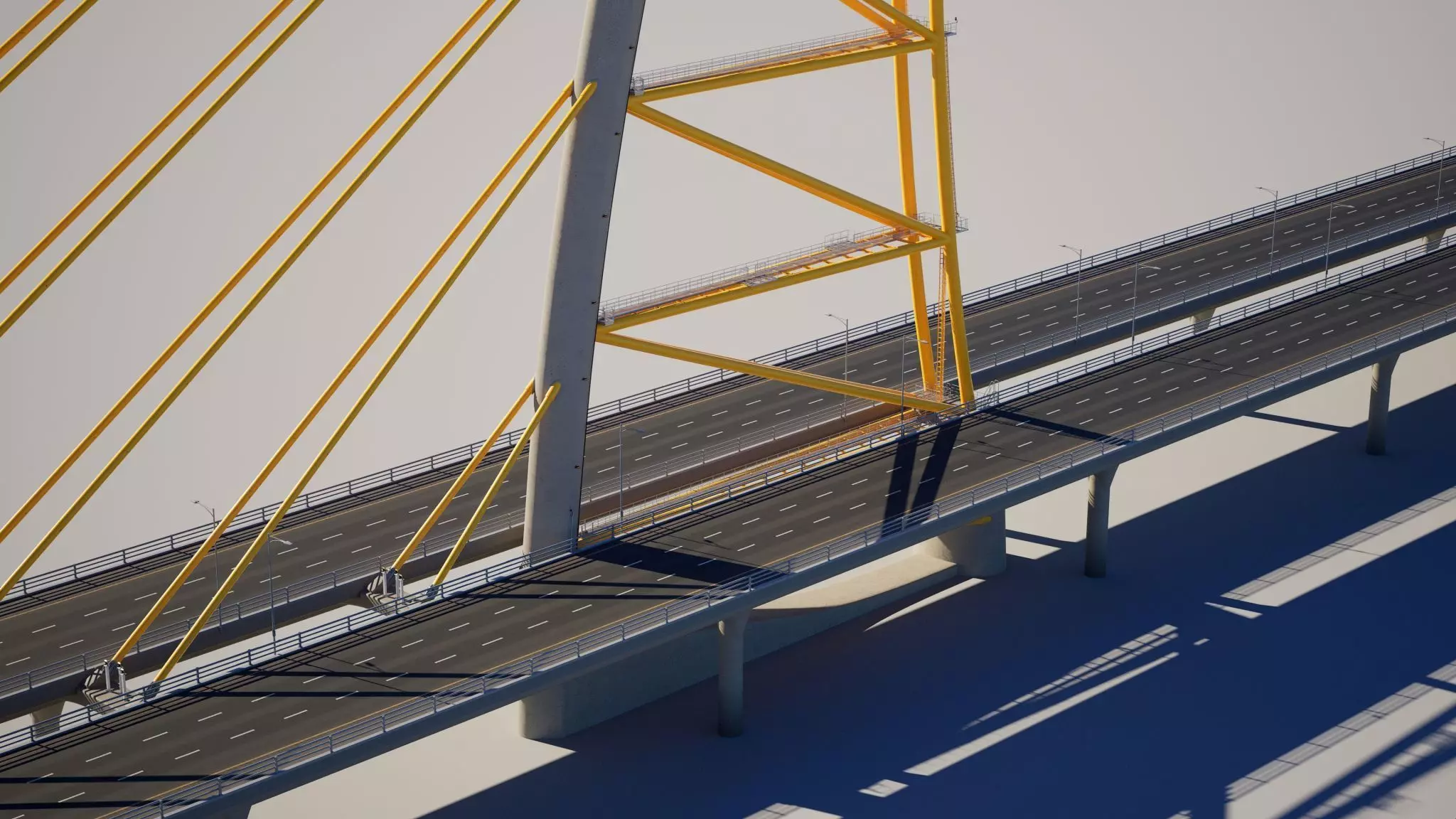 Highway Bridge 3D model_1