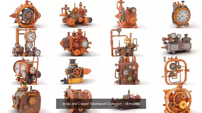Brass and Copper Steampunk Collection 