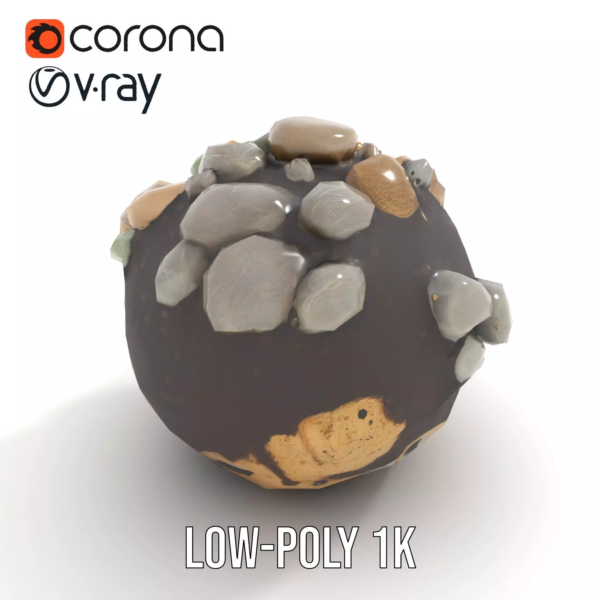 Earthy Stone Sphere model pack Texture_25