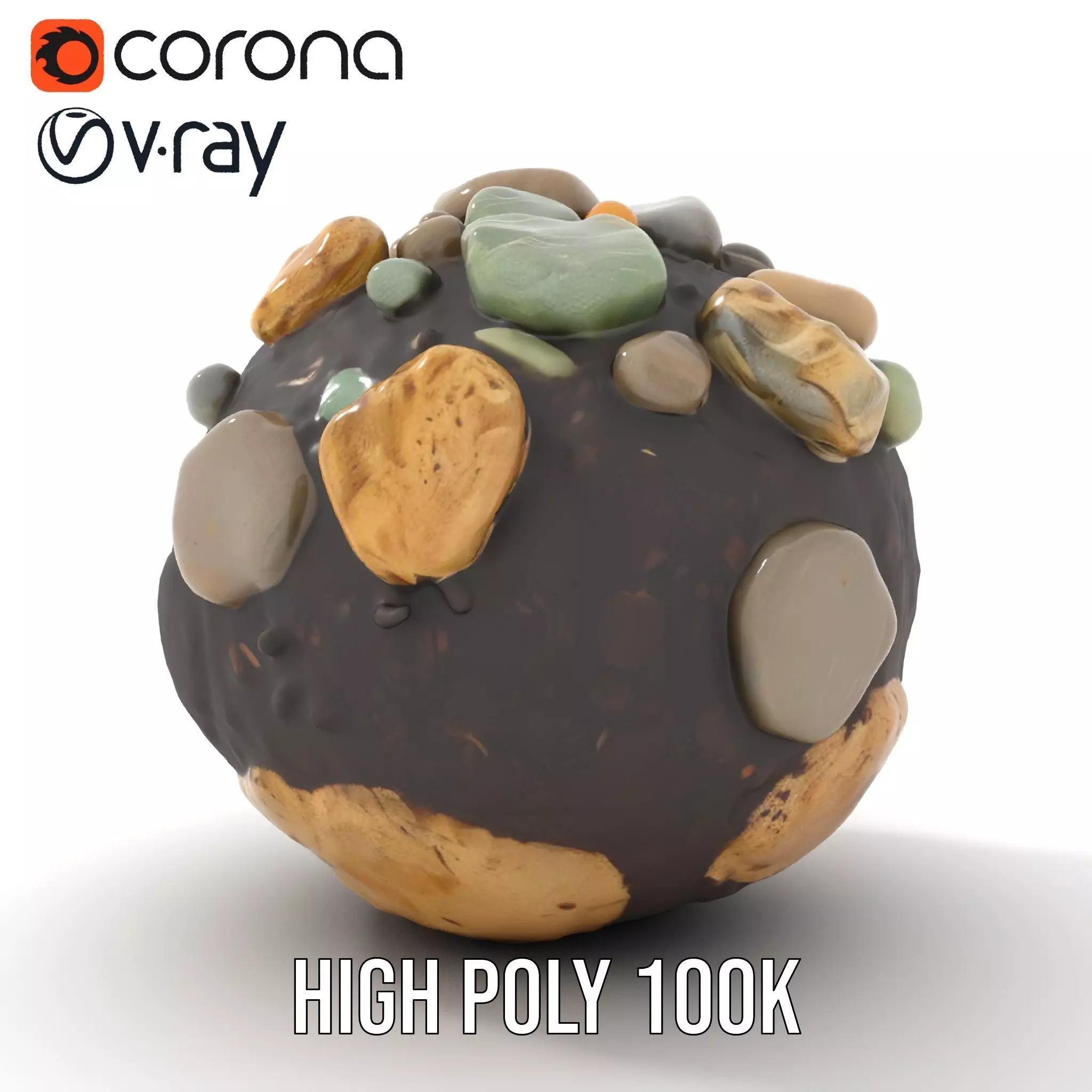 Earthy Stone Sphere model pack Texture_33