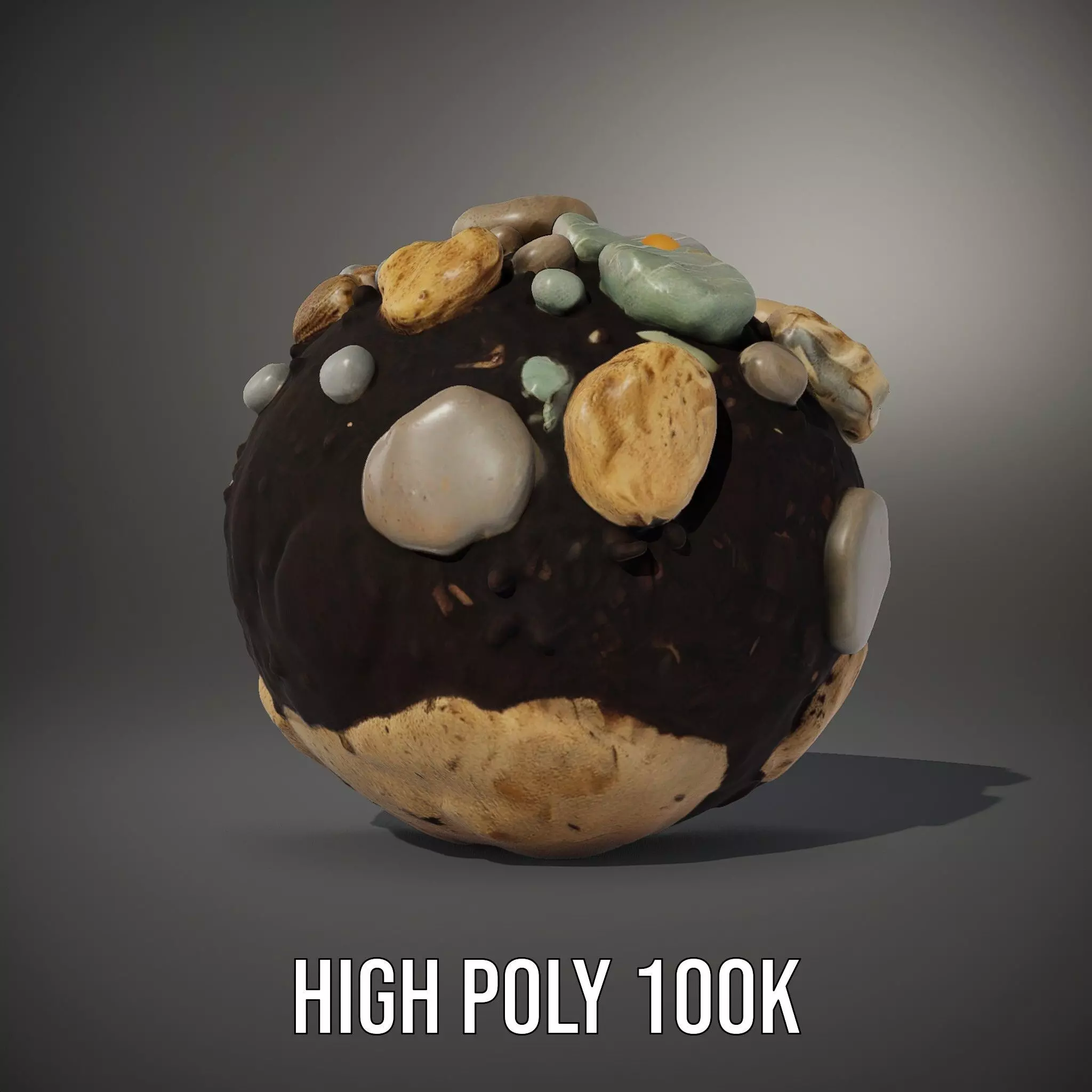 Earthy Stone Sphere model pack Texture_8