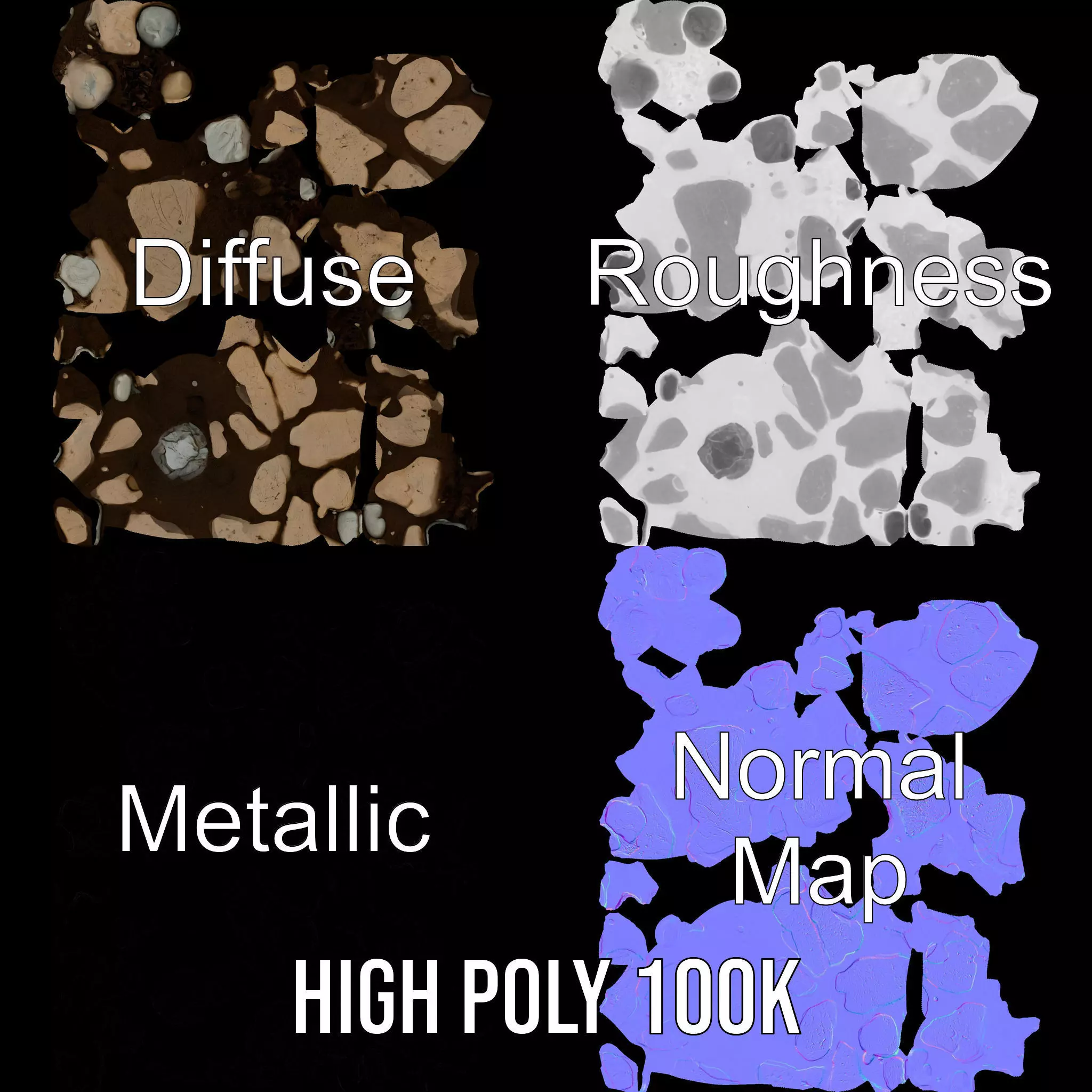 Earthy Rock Surface model pack Texture_3