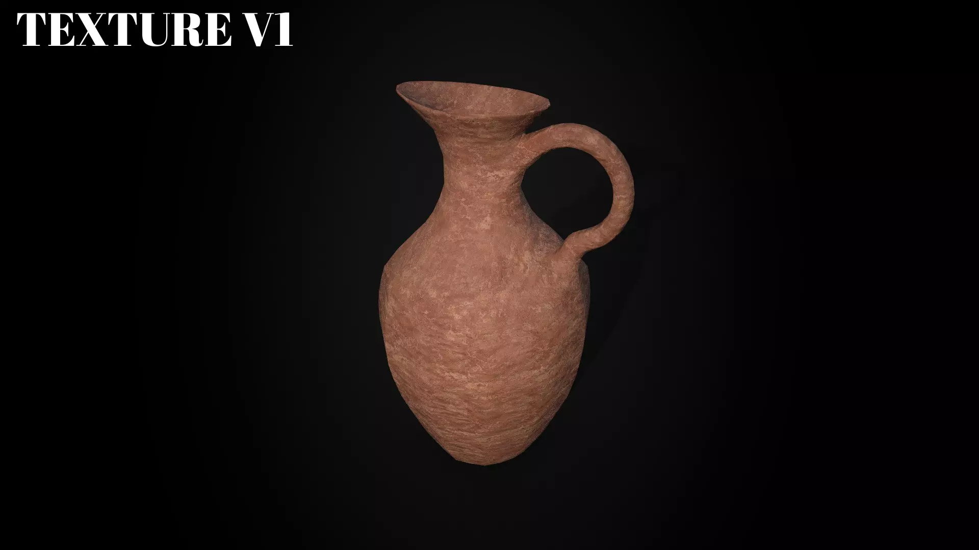 Ancient Terracotta Jar - Game Ready - Low Poly Low-poly 3D model_6