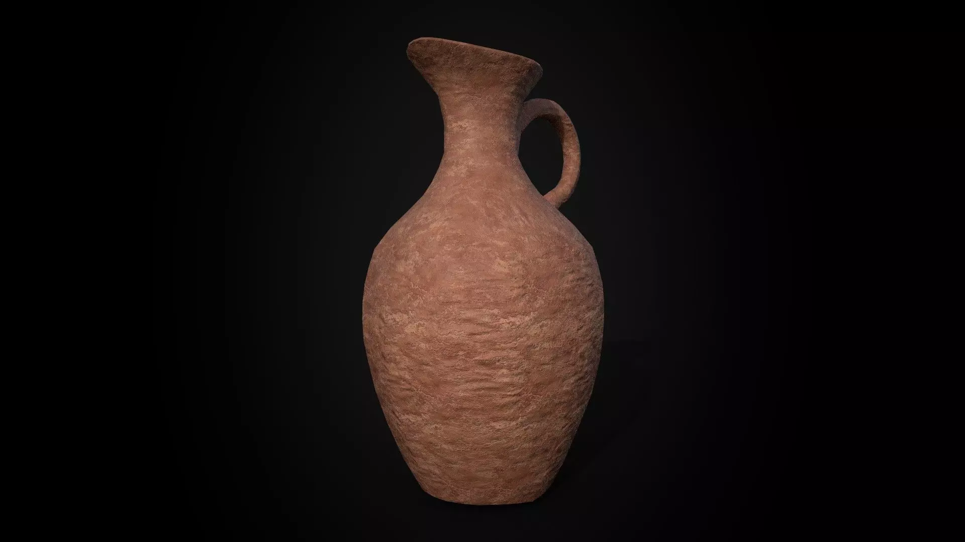Ancient Terracotta Jar - Game Ready - Low Poly Low-poly 3D model_5