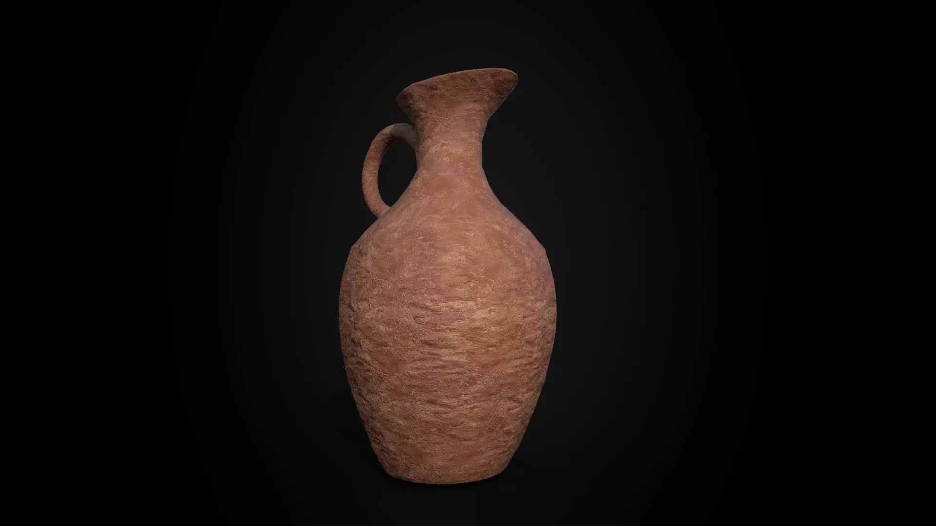 Ancient Terracotta Jar - Game Ready - Low Poly Low-poly 3D model_2