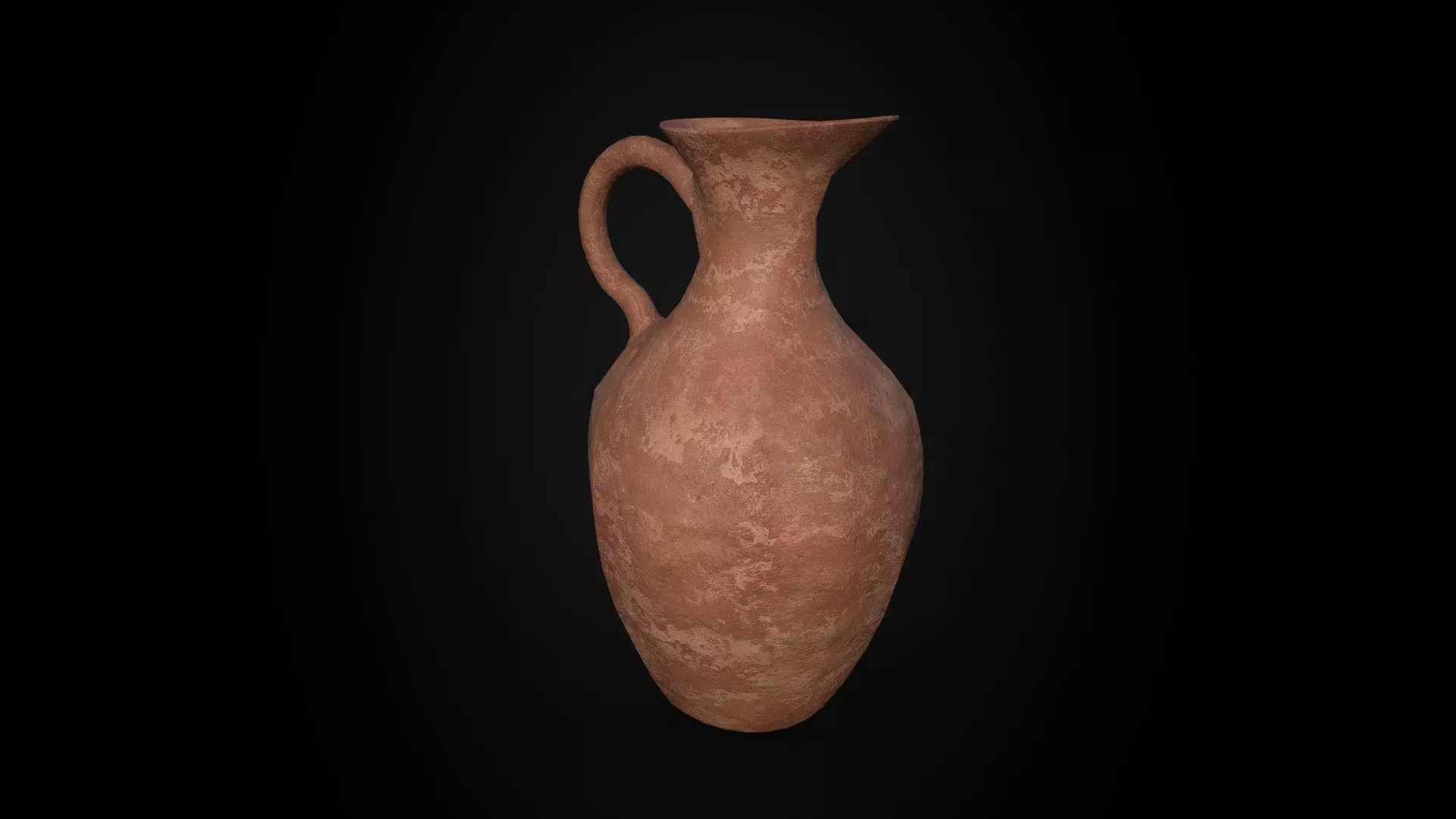 Ancient Terracotta Jar - Game Ready - Low Poly Low-poly 3D model_3