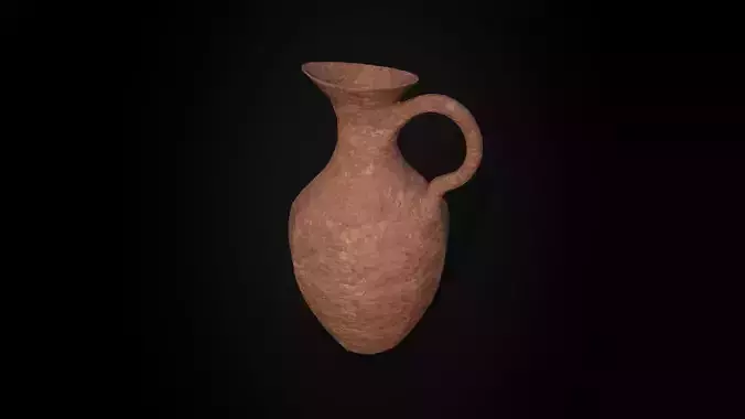 Ancient Terracotta Jar - Game Ready - Low Poly