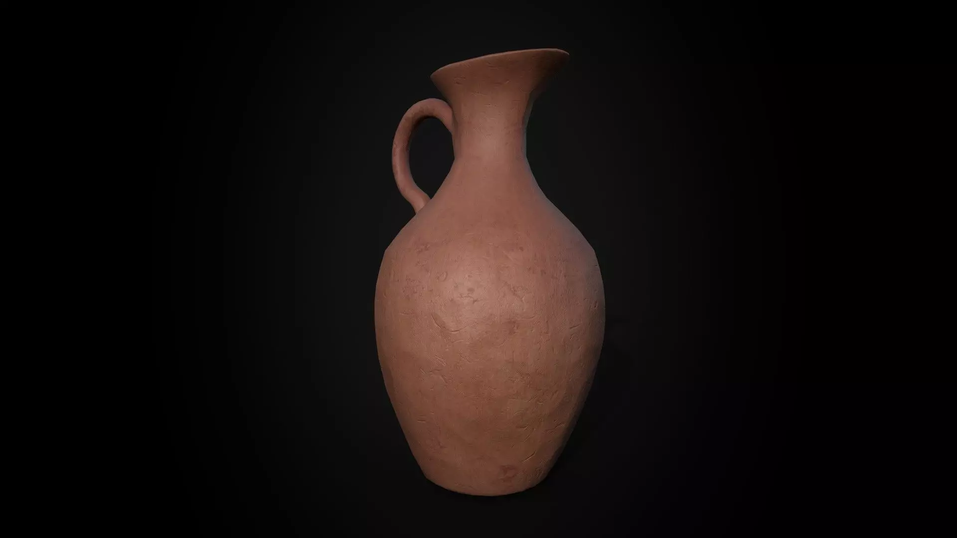 Ancient Terracotta Jar - Game Ready - Low Poly Low-poly 3D model_4