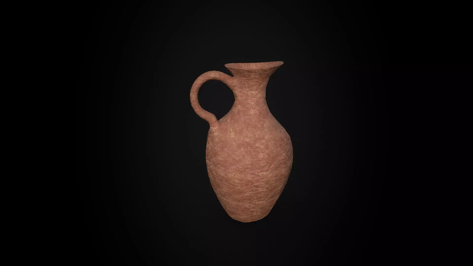 Ancient Terracotta Jar - Game Ready - Low Poly Low-poly 3D model_1