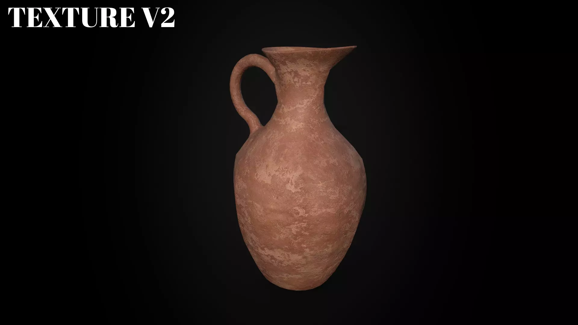 Ancient Terracotta Jar - Game Ready - Low Poly Low-poly 3D model_7