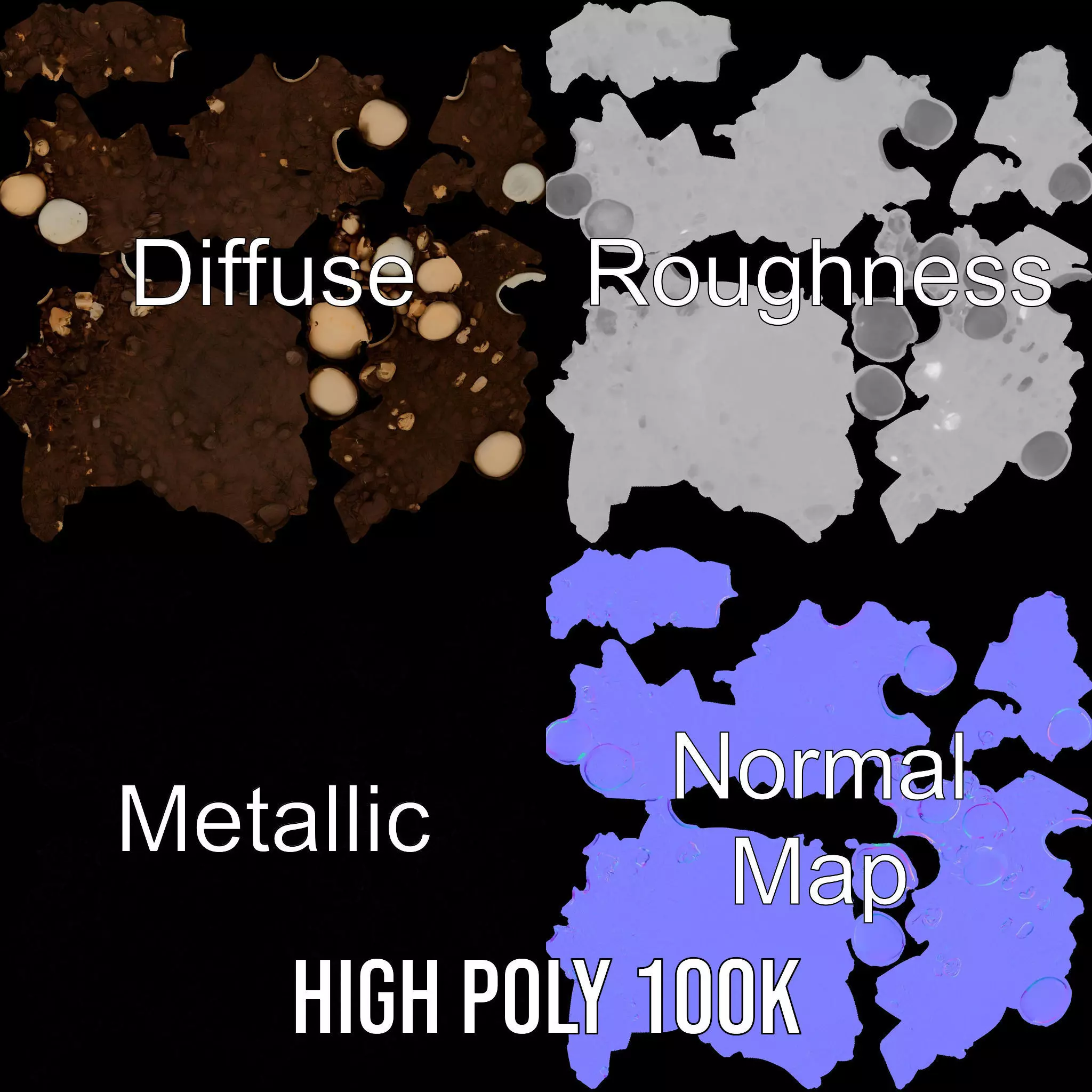 Earthy Pebble Sphere model pack Texture_3