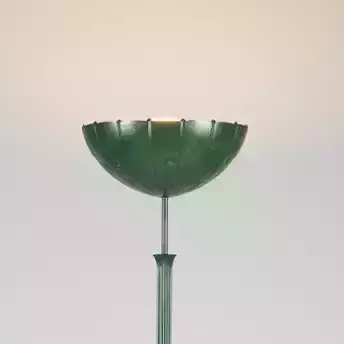 Retro floor torch lamp