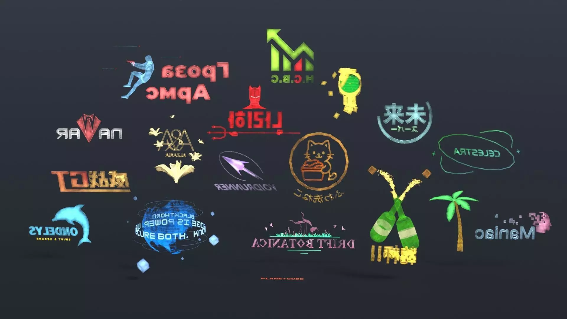 Ultimate Bundle of 80 Uniquely Handmade Cyberpunk Ads Low-poly 3D model_12