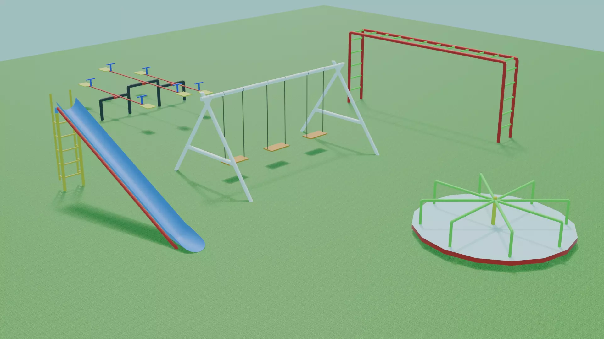play ground Free 3D model_7