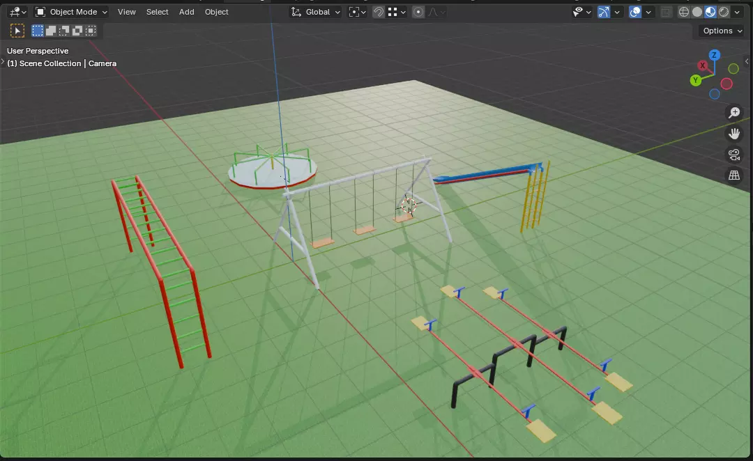 play ground Free 3D model_3