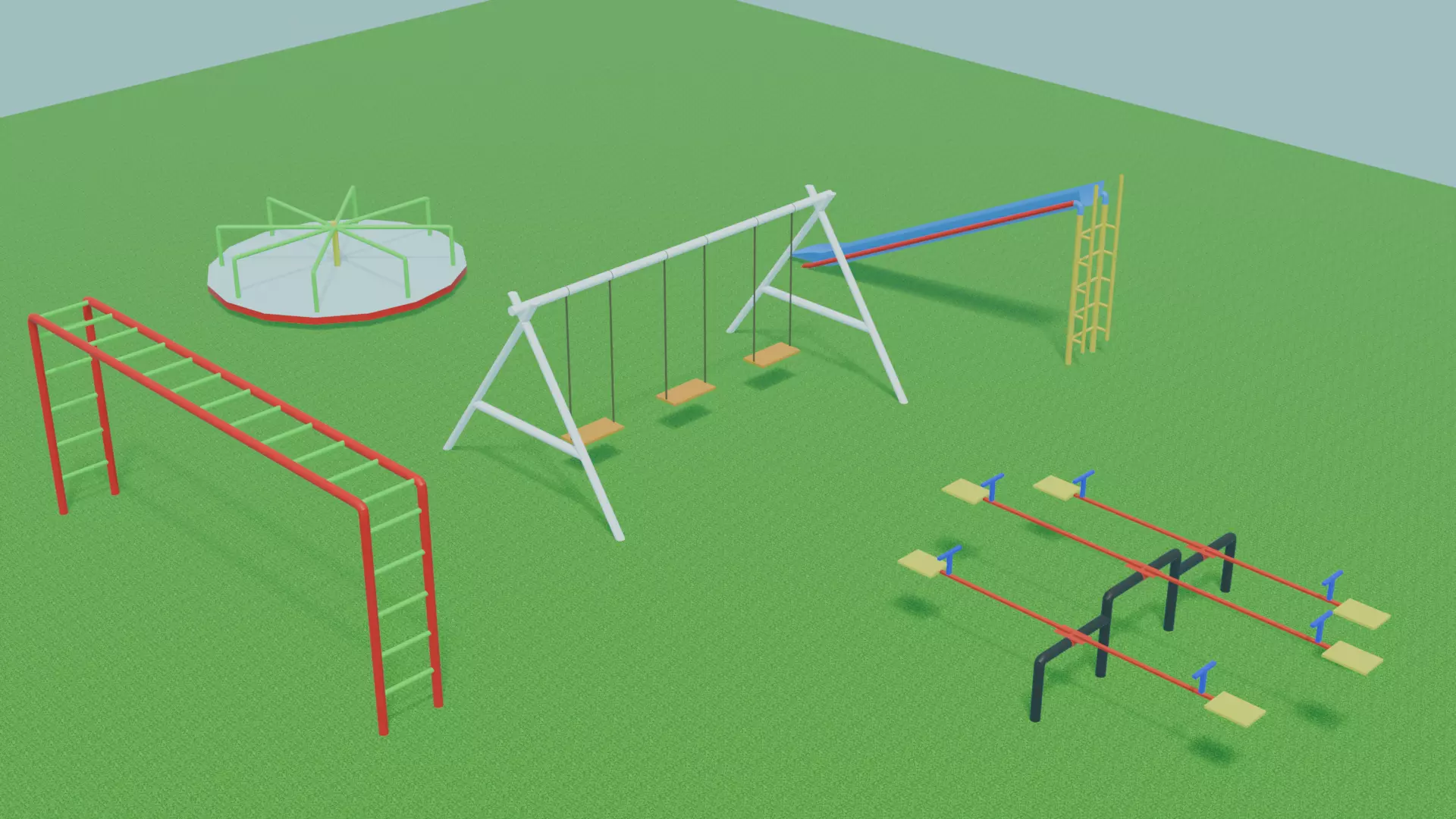 play ground Free 3D model_6