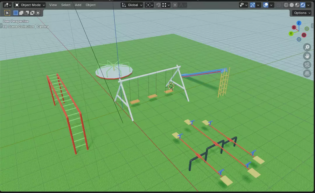 play ground Free 3D model_4