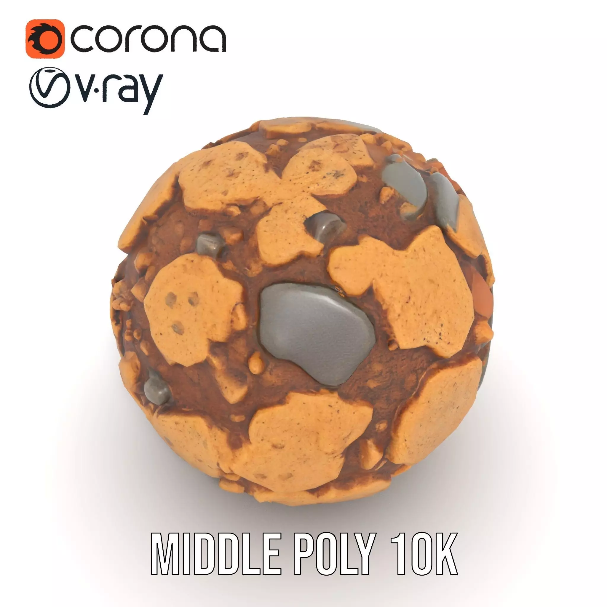 Rustic Stone Terrain model pack Low-poly 3D model_18