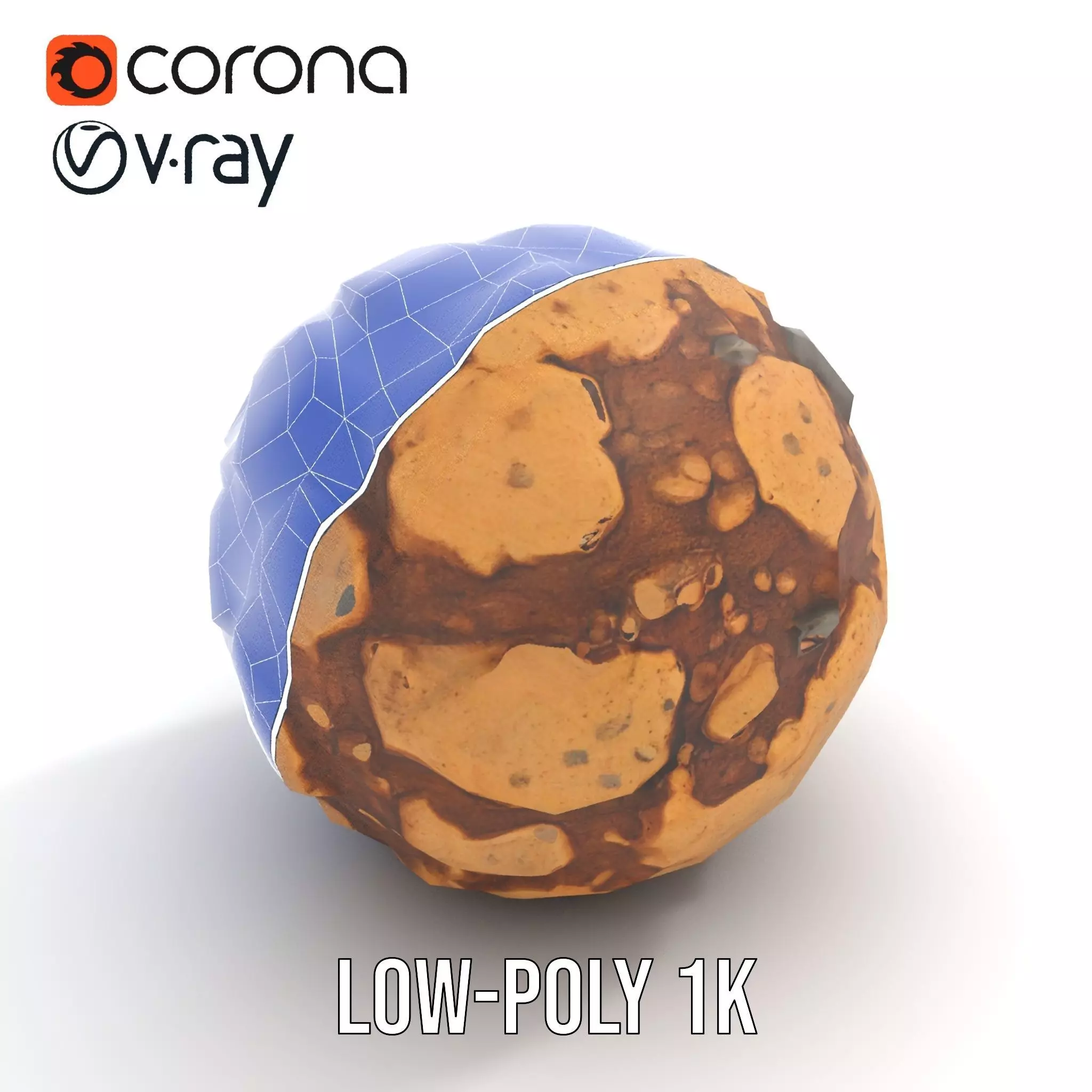 Rustic Stone Terrain model pack Low-poly 3D model_12