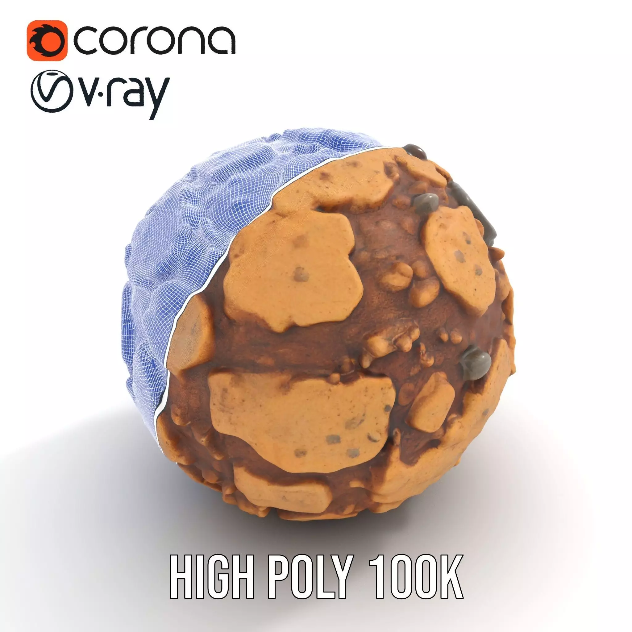 Rustic Stone Terrain model pack Low-poly 3D model_33