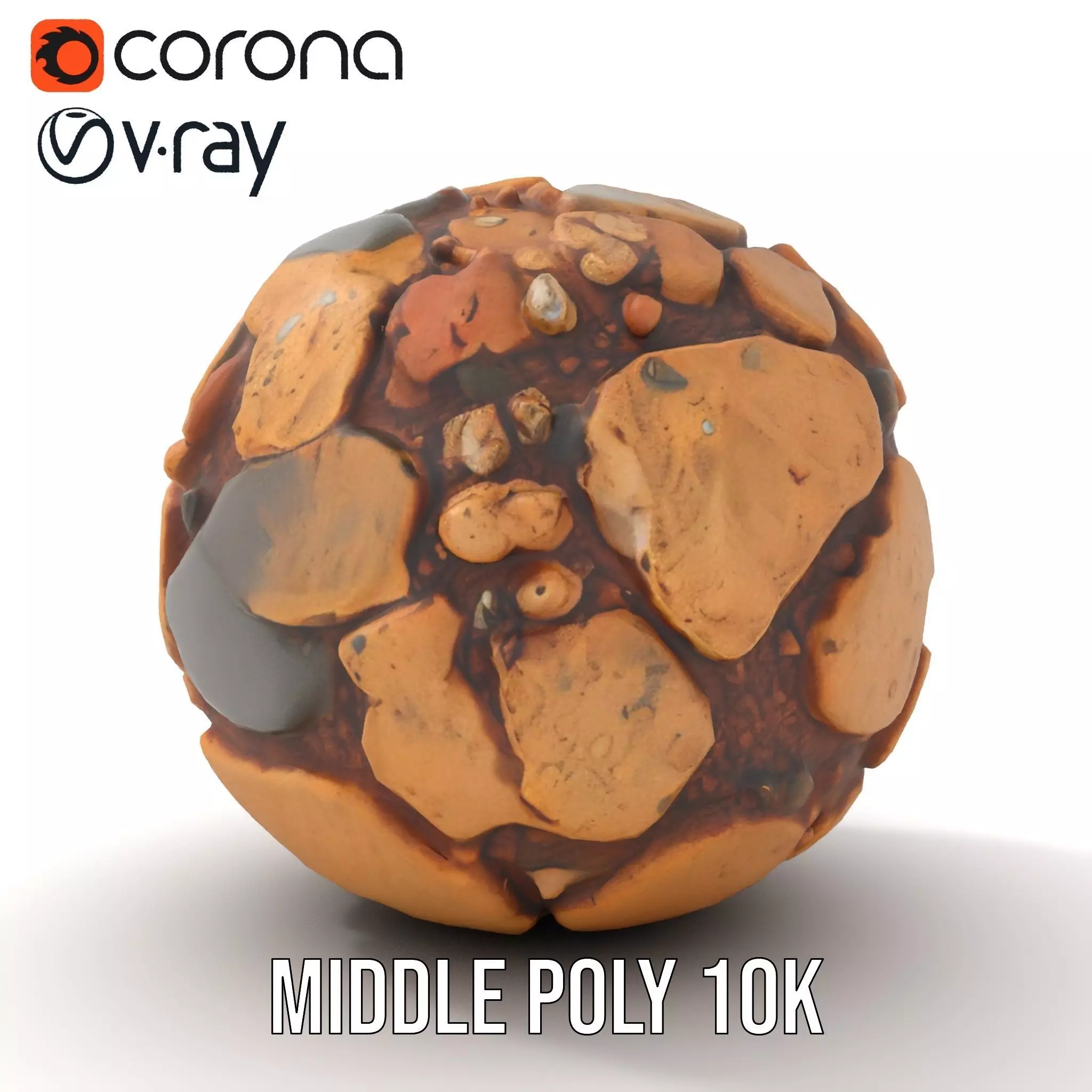 Rustic Stone Terrain model pack Low-poly 3D model_15