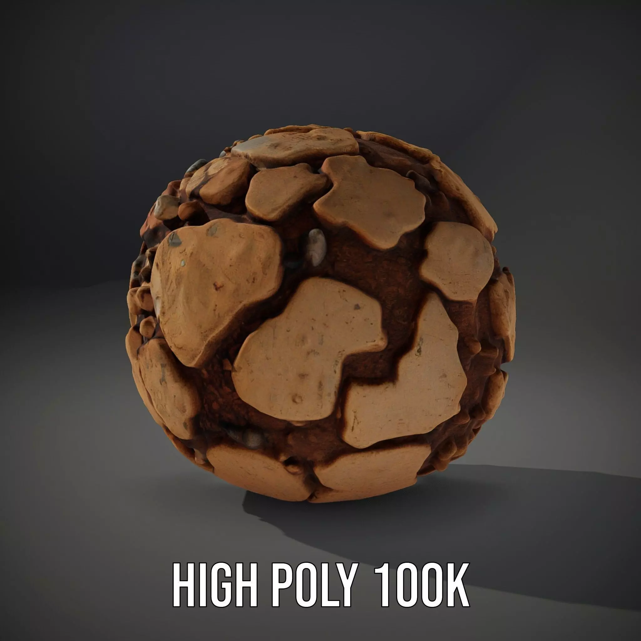 Rustic Stone Terrain model pack Low-poly 3D model_8