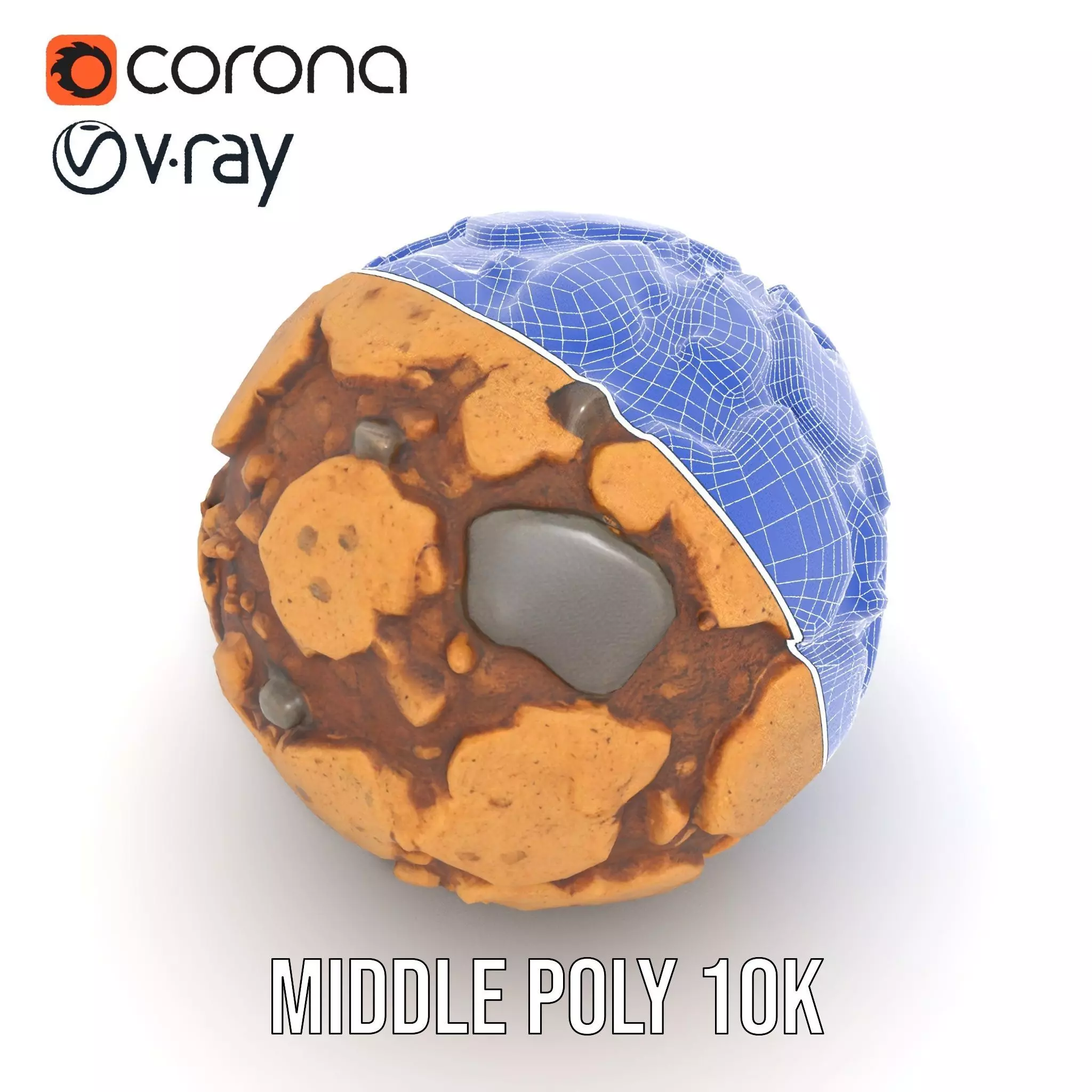 Rustic Stone Terrain model pack Low-poly 3D model_21