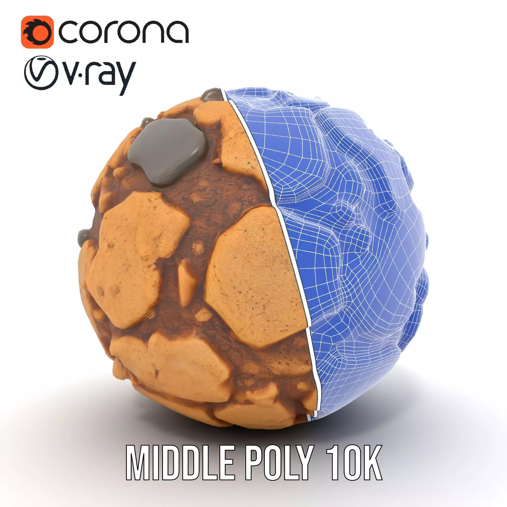 Rustic Stone Terrain model pack Low-poly 3D model_24