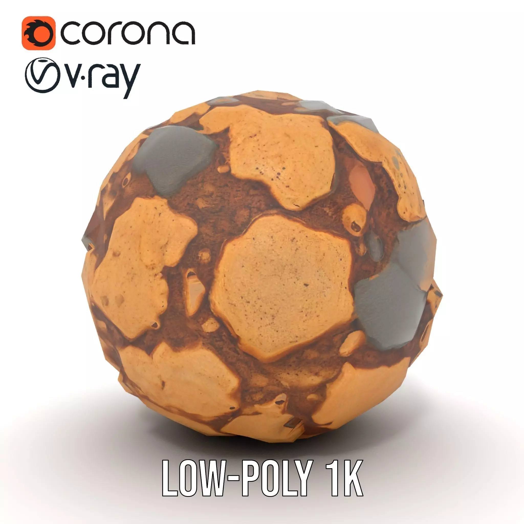 Rustic Stone Terrain model pack Low-poly 3D model_19