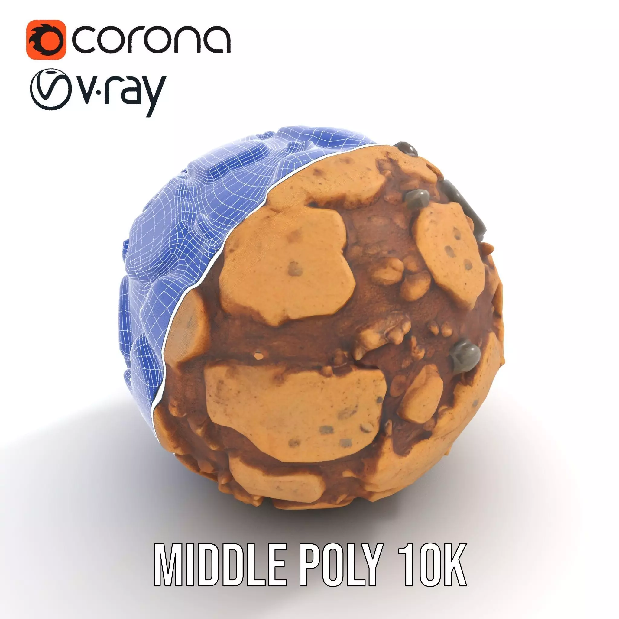 Rustic Stone Terrain model pack Low-poly 3D model_27