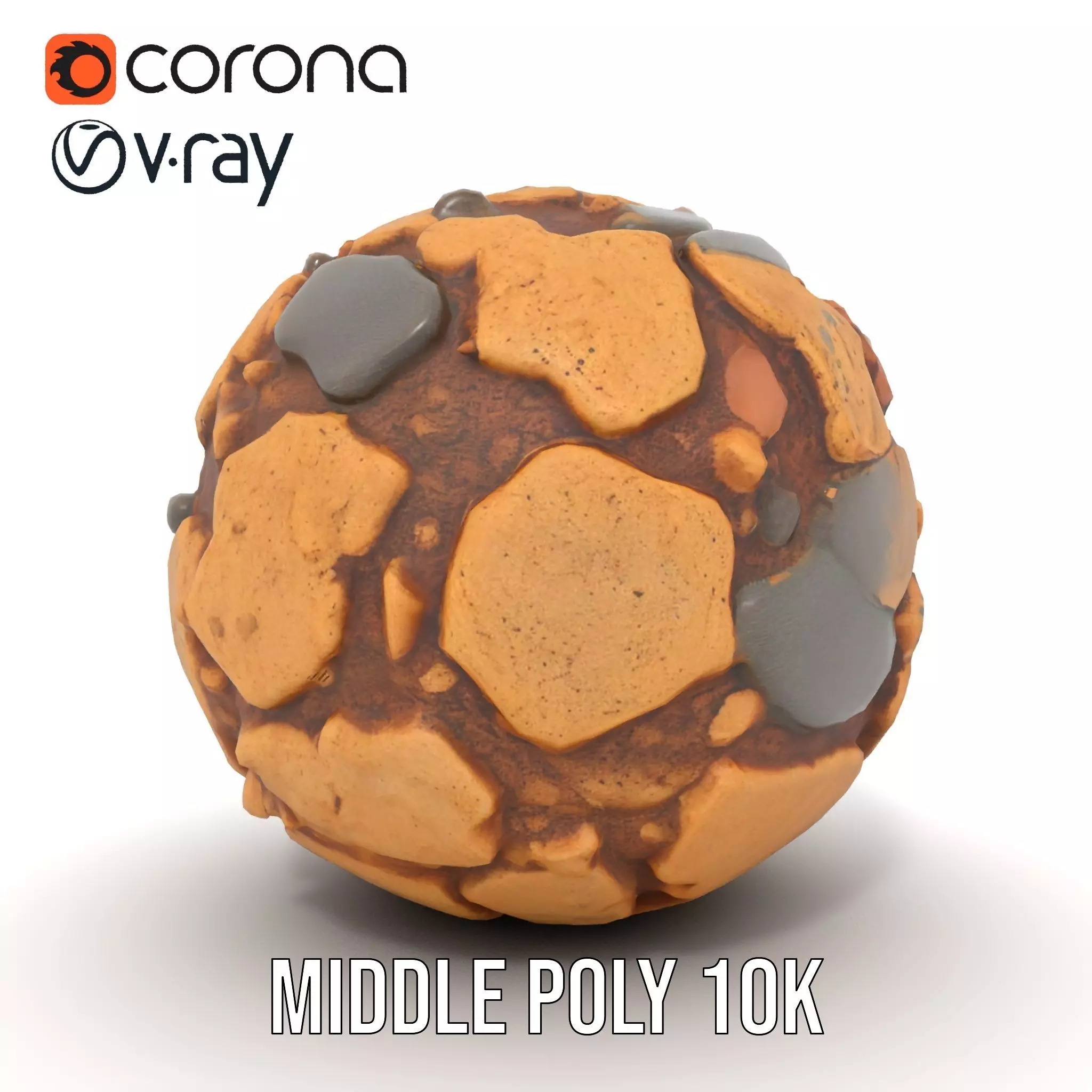 Rustic Stone Terrain model pack Low-poly 3D model_11