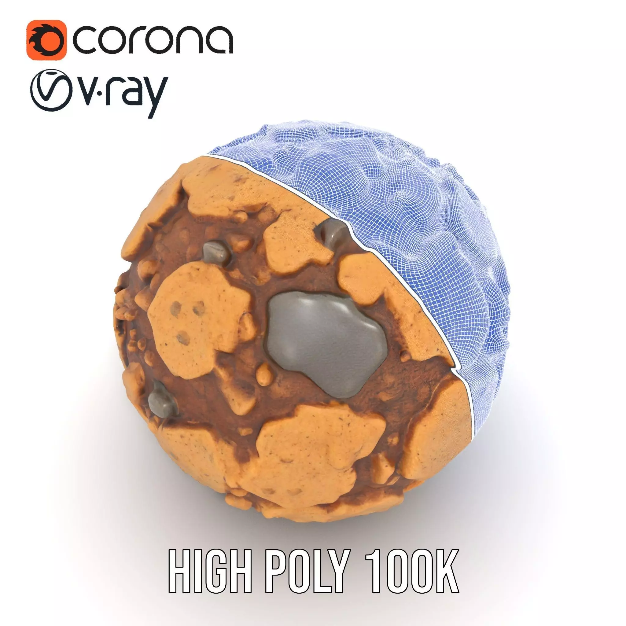 Rustic Stone Terrain model pack Low-poly 3D model_32