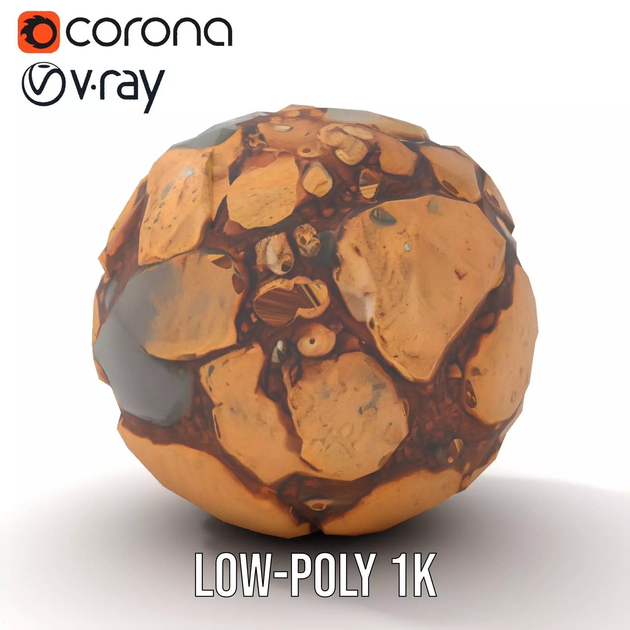 Rustic Stone Terrain model pack Low-poly 3D model_7