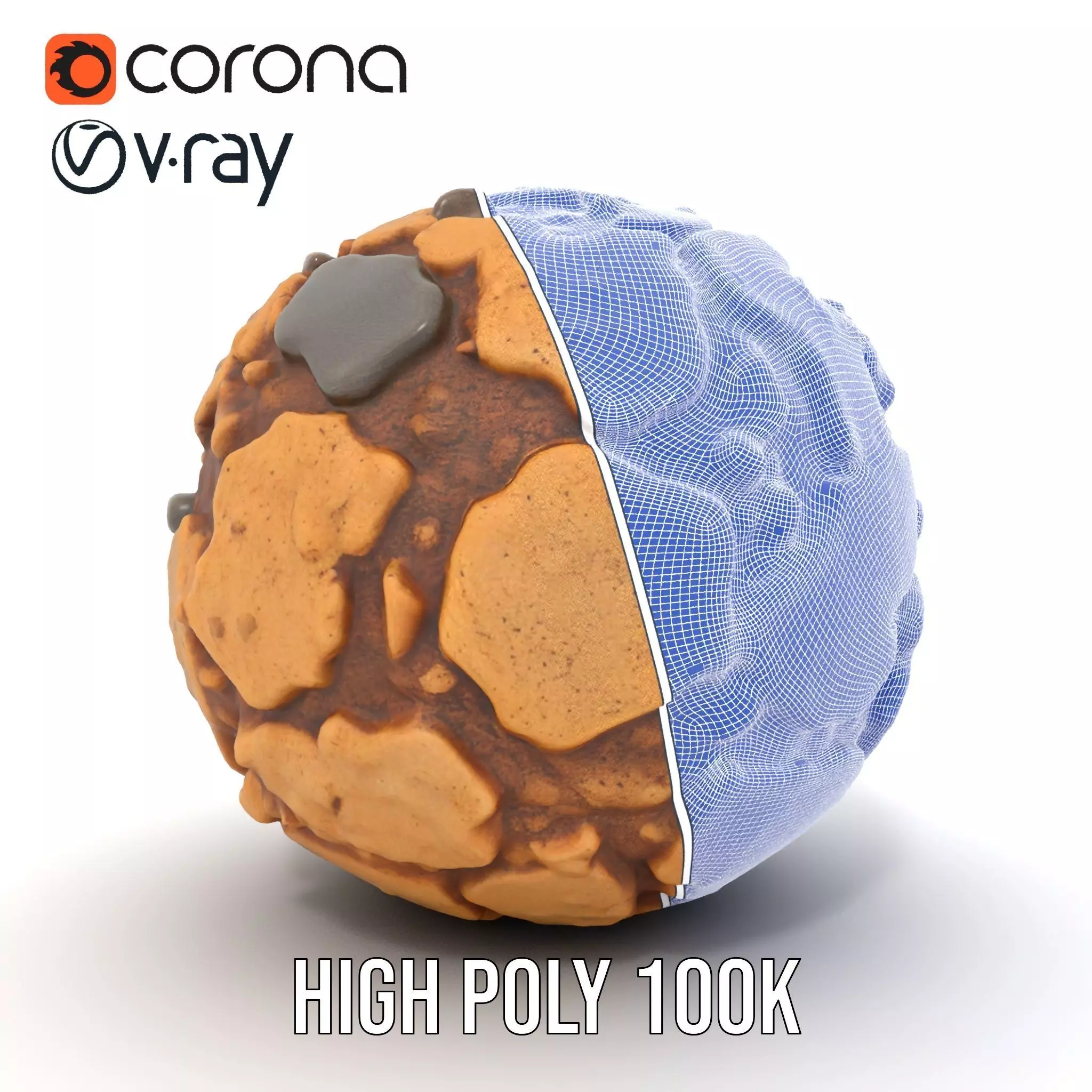 Rustic Stone Terrain model pack Low-poly 3D model_34